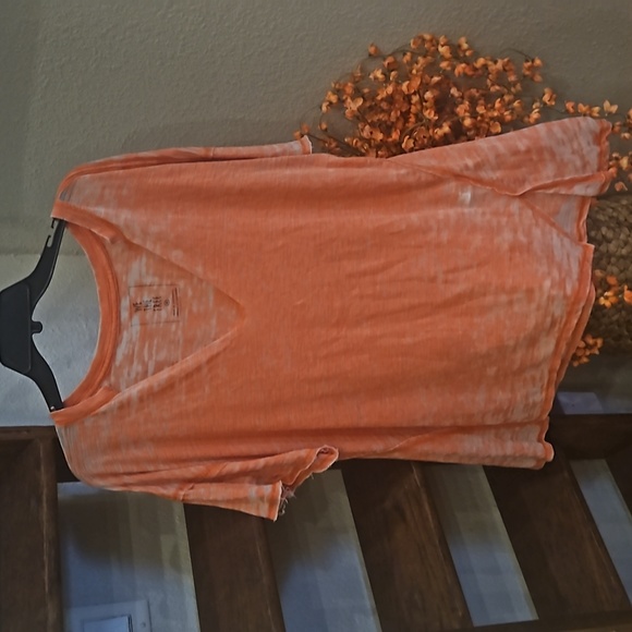 We The Free Tops - Free People, We The Free orange shirt